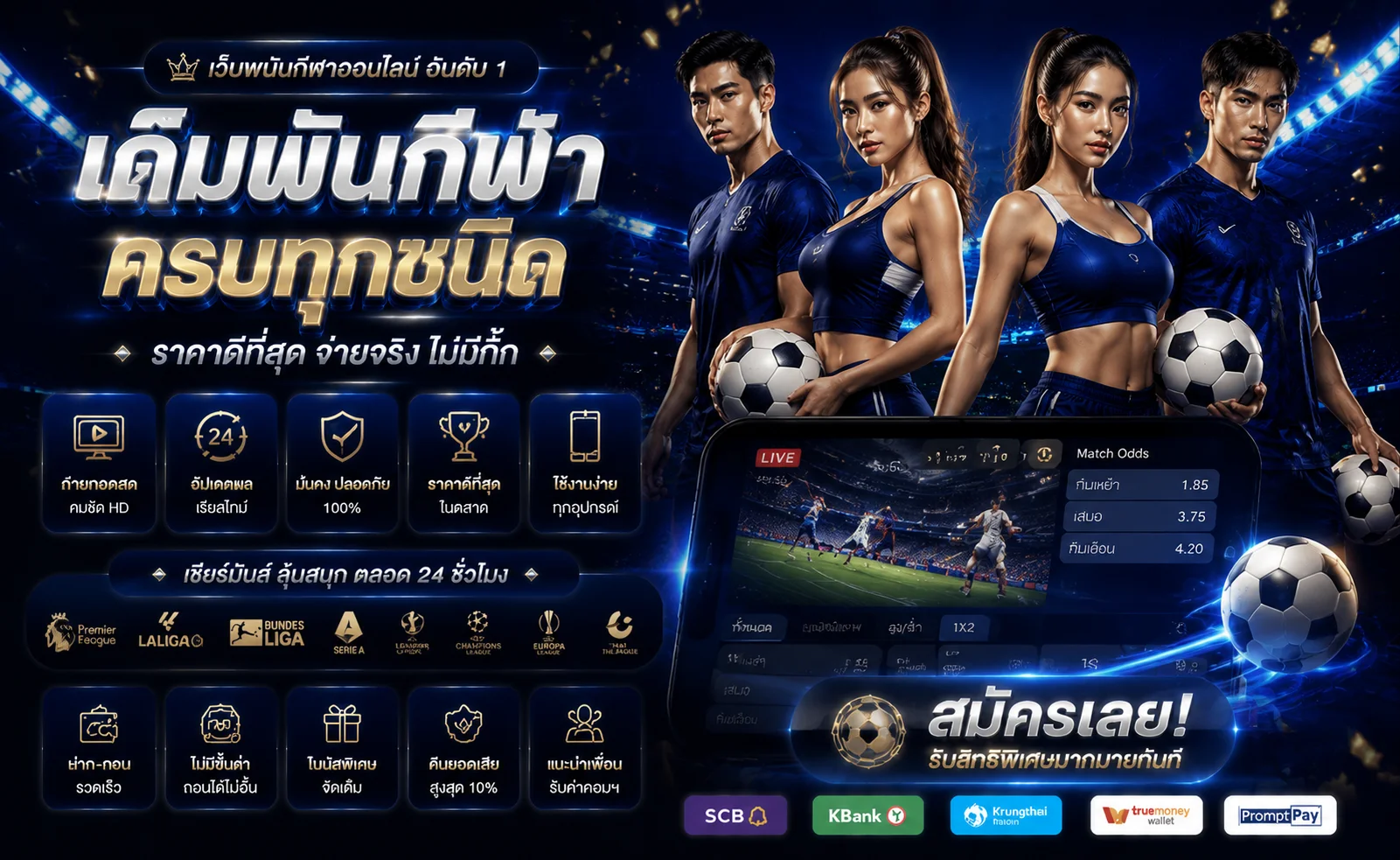 หน้าแทงบอลออนไลน์ turbo55 พร้อมราคาน้ำและ Livescore
